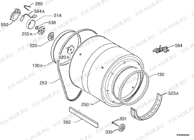 Взрыв-схема сушильной машины Zanussi ZTB200 - Схема узла Functional parts 267